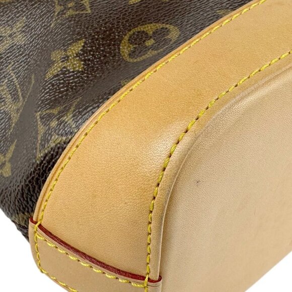 Auth LOUIS VUITTON Monogram Lockit Handbag Brown - Picture 8 of 14